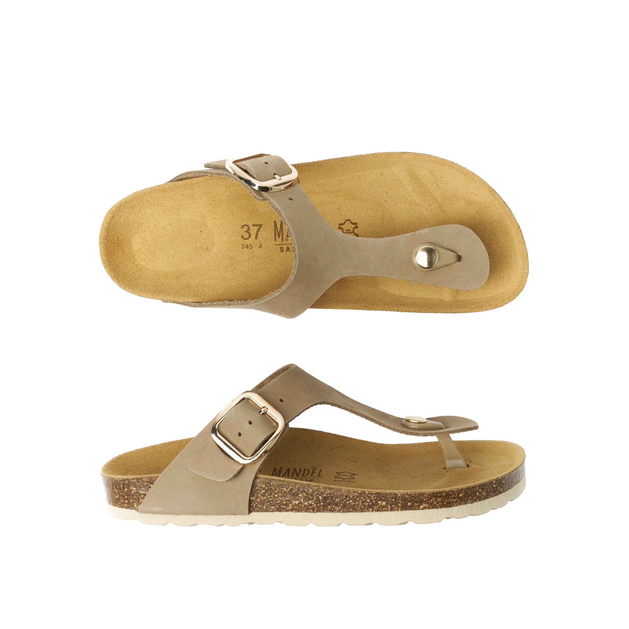 BLANCA BIG BUCKLE NUBUCK TAUPE