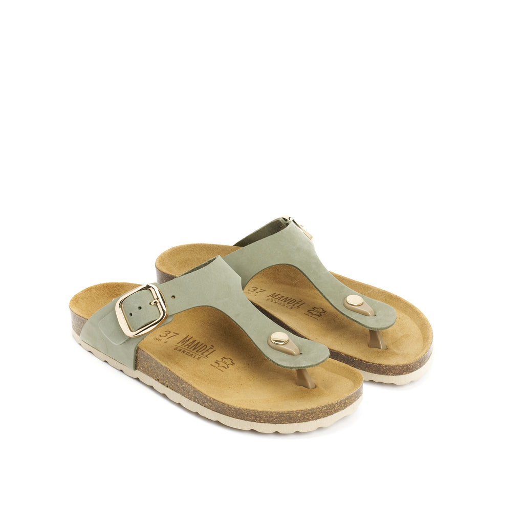 BLANCA BIG BUCKLE NUBUCK OLIVE GREEN
