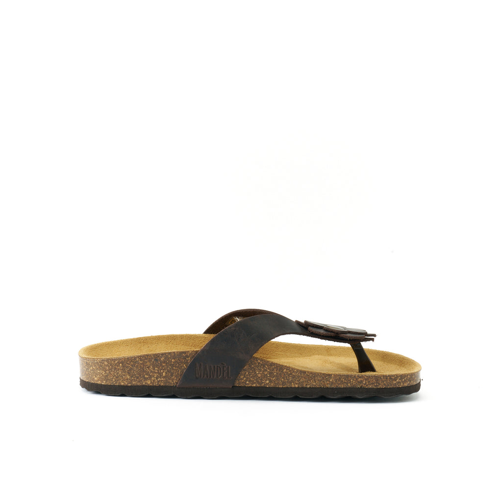 LENE OILED LEATHER DARK BROWN