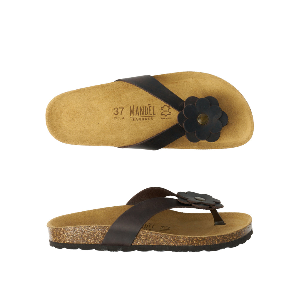 LENE OILED LEATHER DARK BROWN