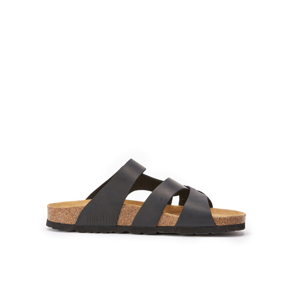 ALVARO OILED LEATHER BLACK