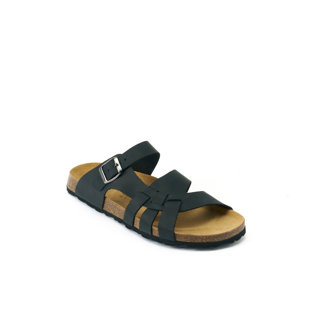 ALVARO OILED LEATHER BLACK