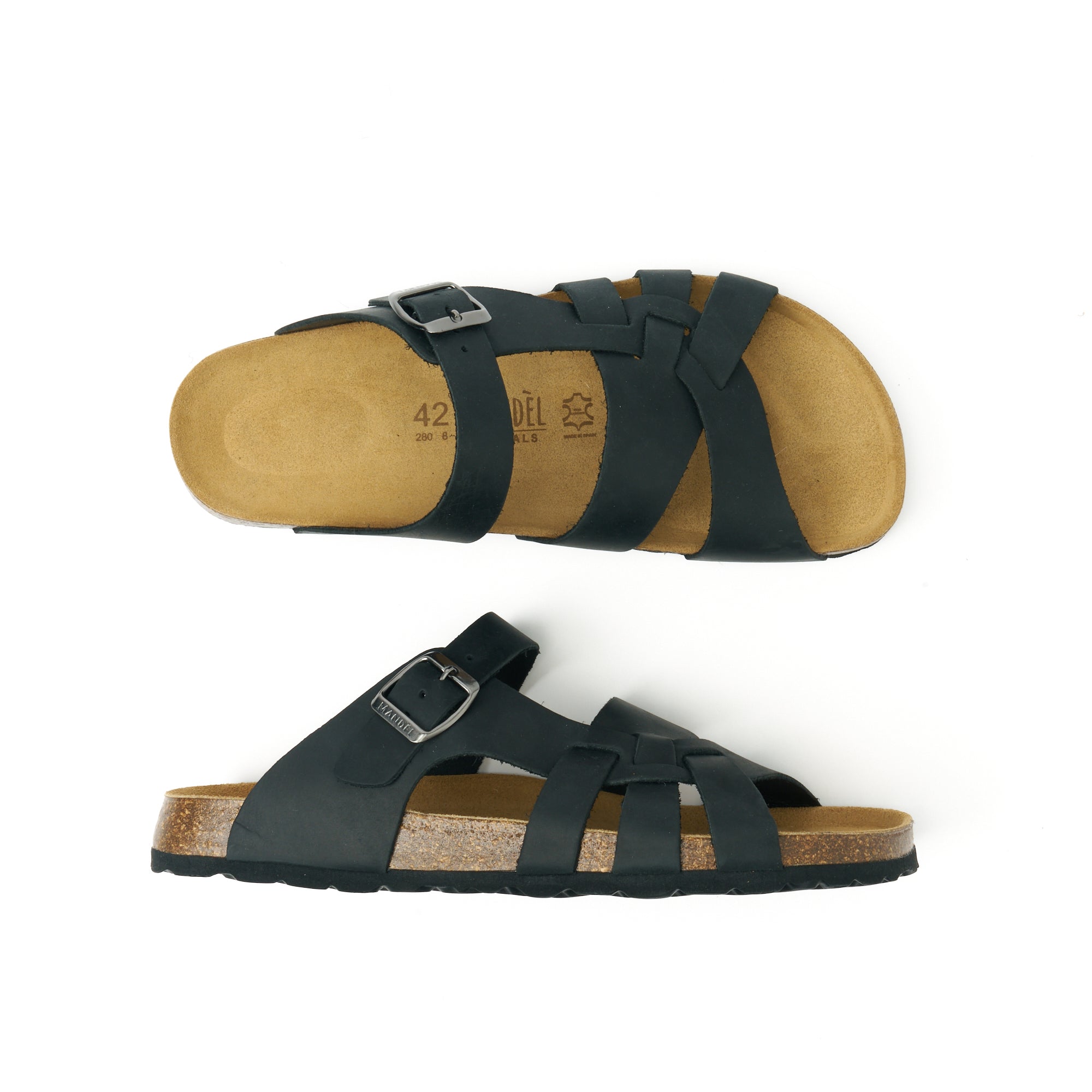 ALVARO OILED LEATHER BLACK