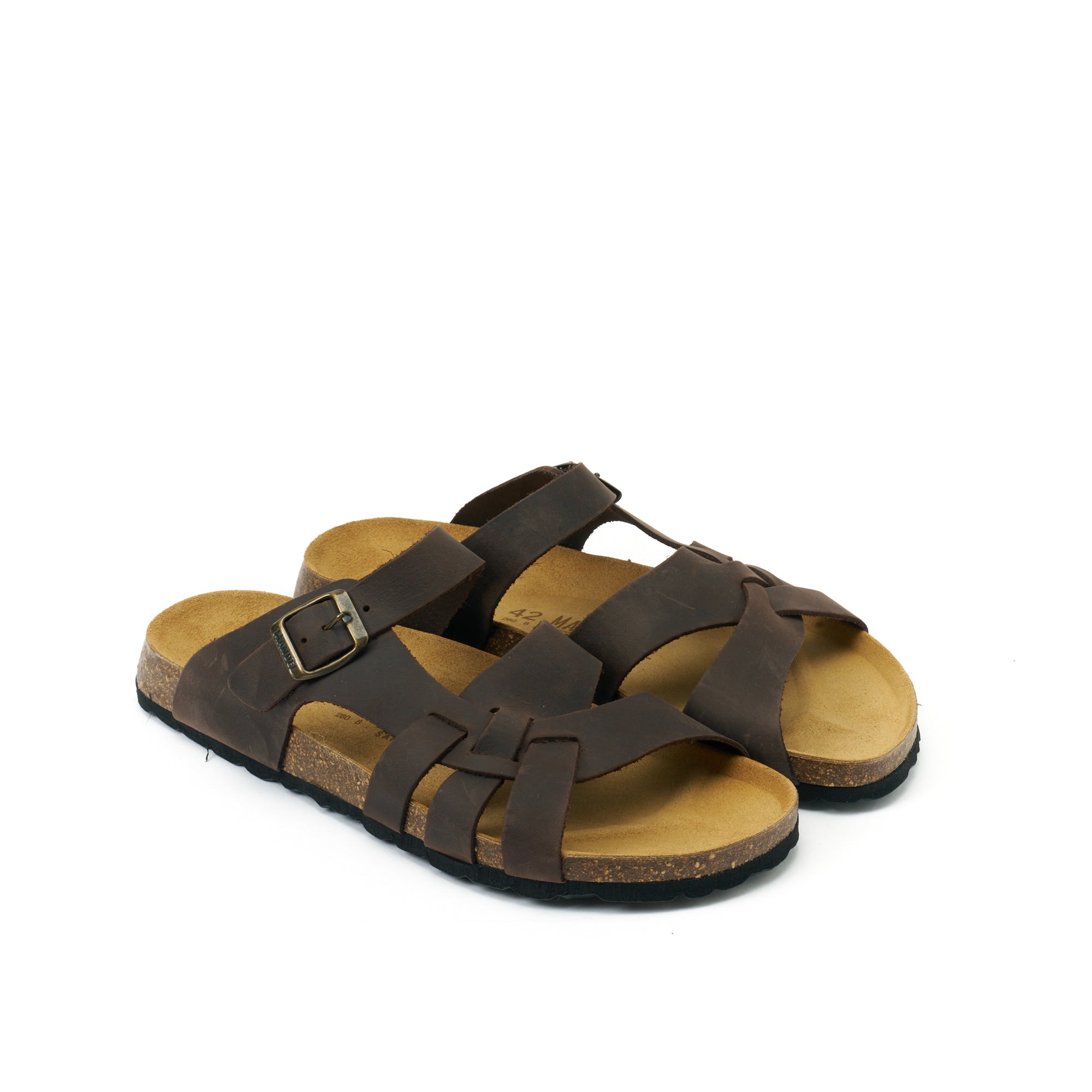 ALVARO OILED LEATHER DARK BROWN