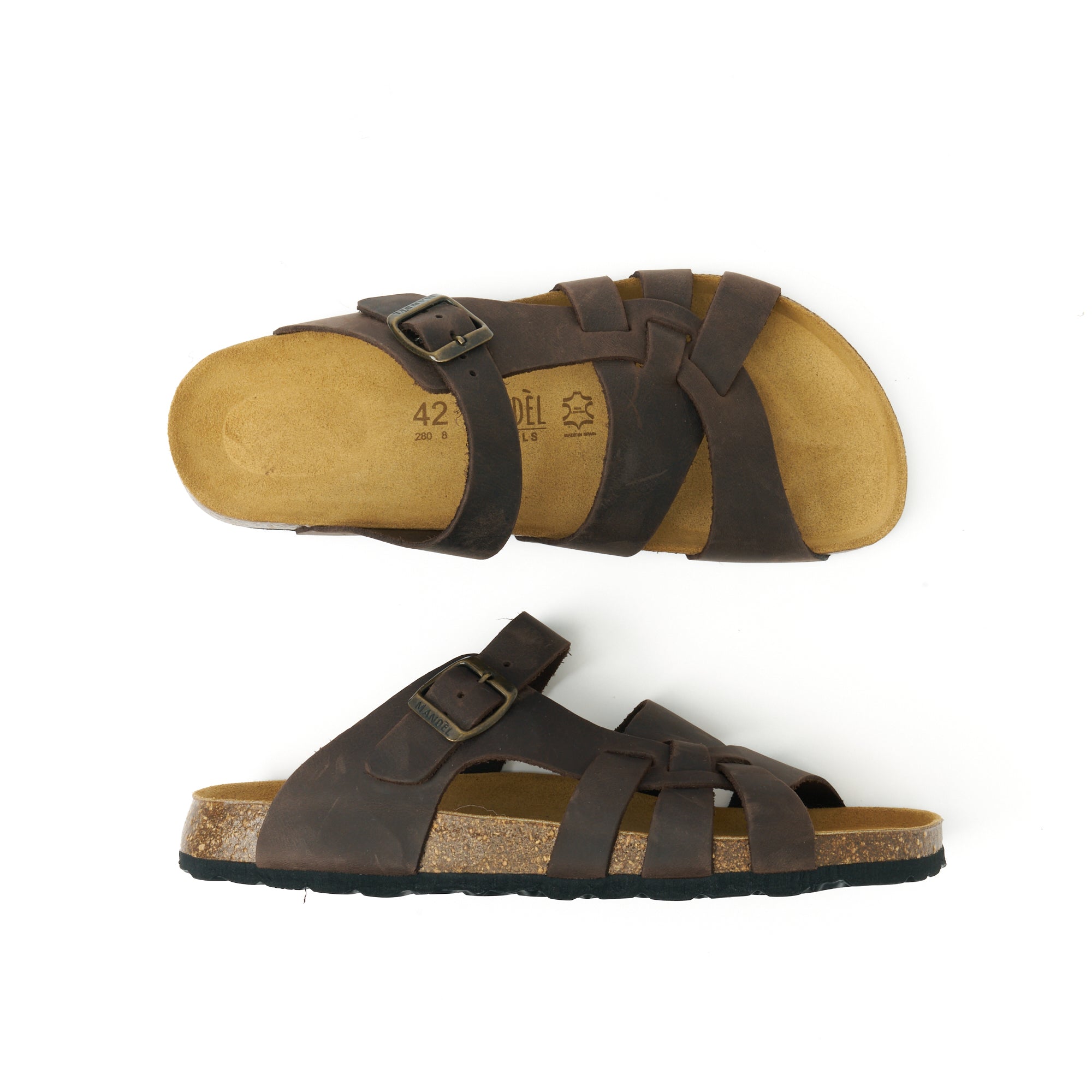 ALVARO OILED LEATHER DARK BROWN