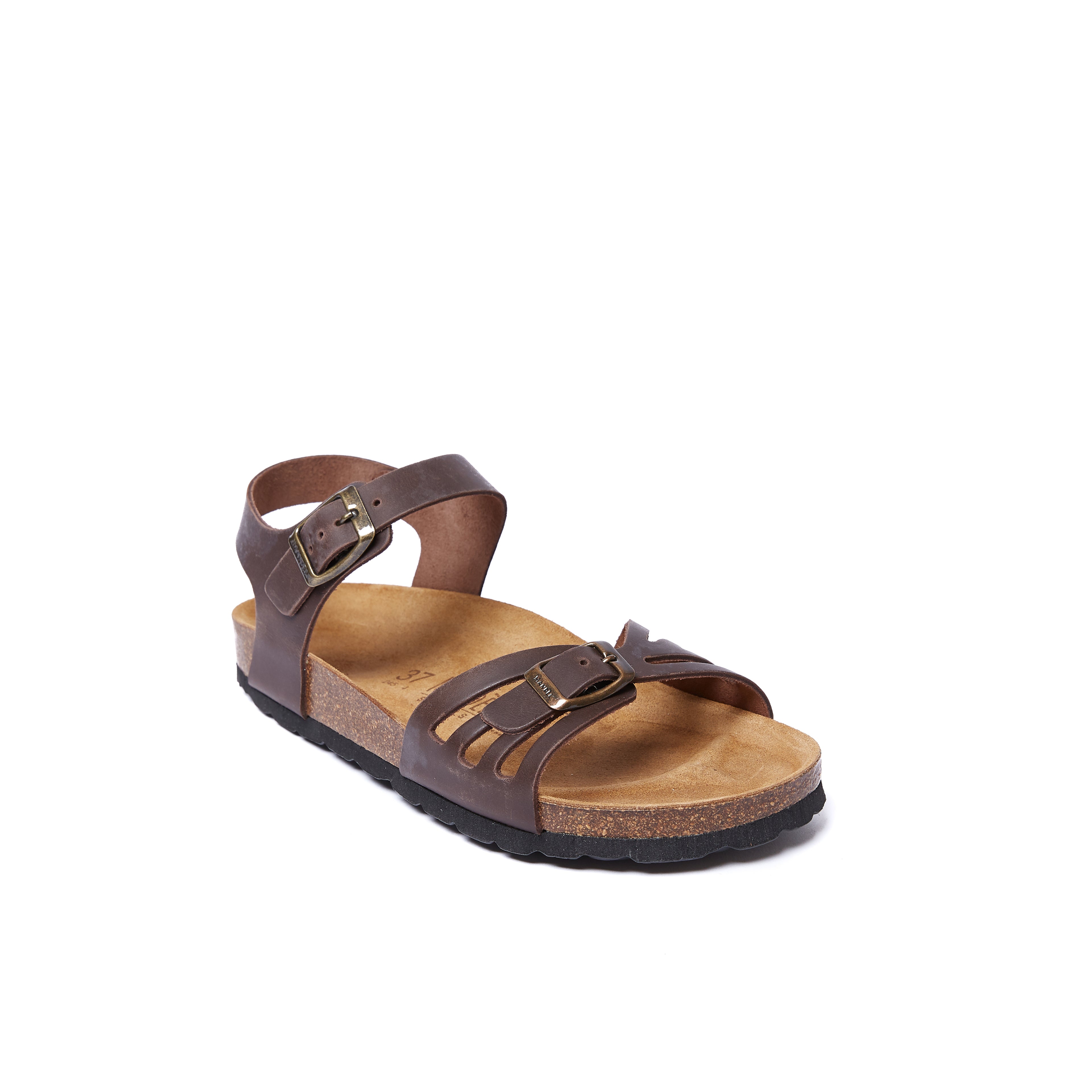 NEVA OILED LEATHER DARK BROWN