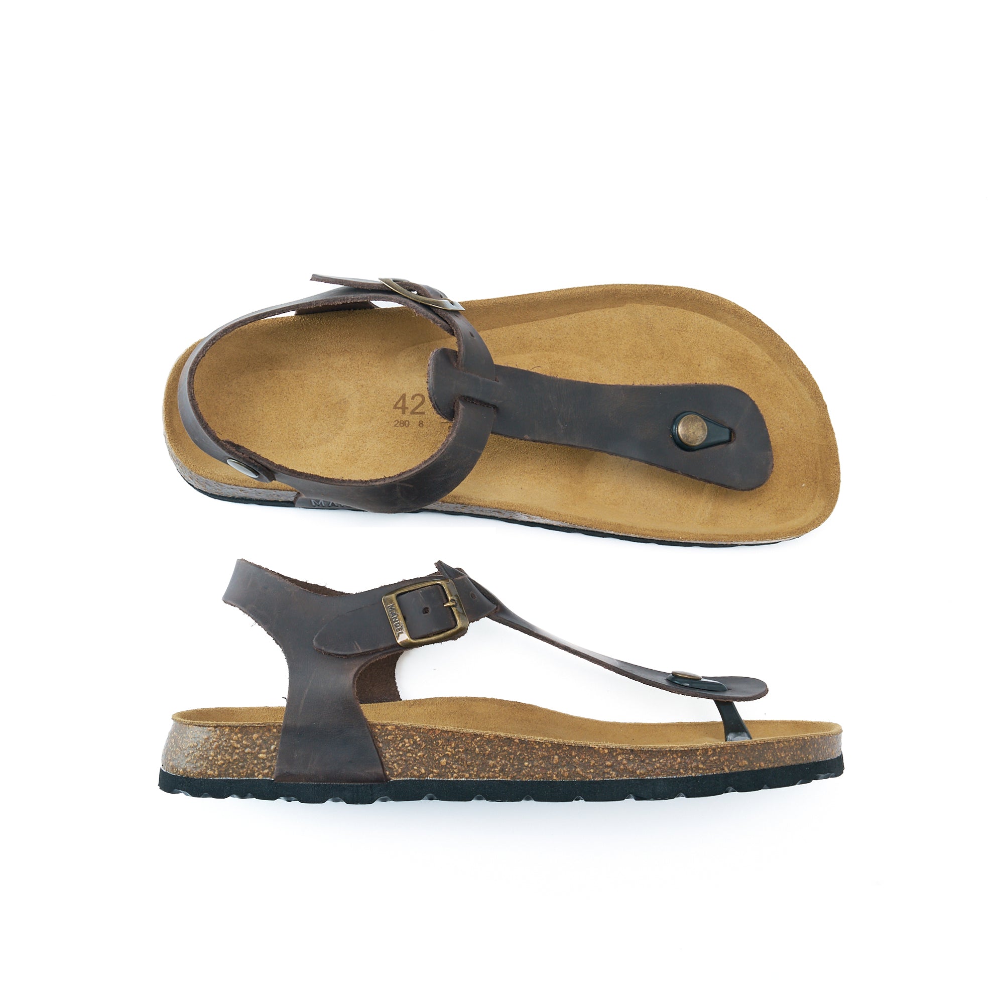 LEON OILED LEATHER DARK BROWN