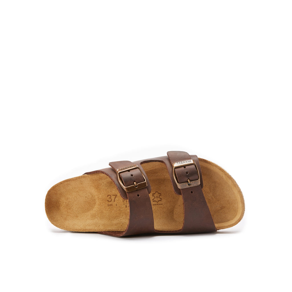 ALBERTO OILED LEATHER DARK BROWN