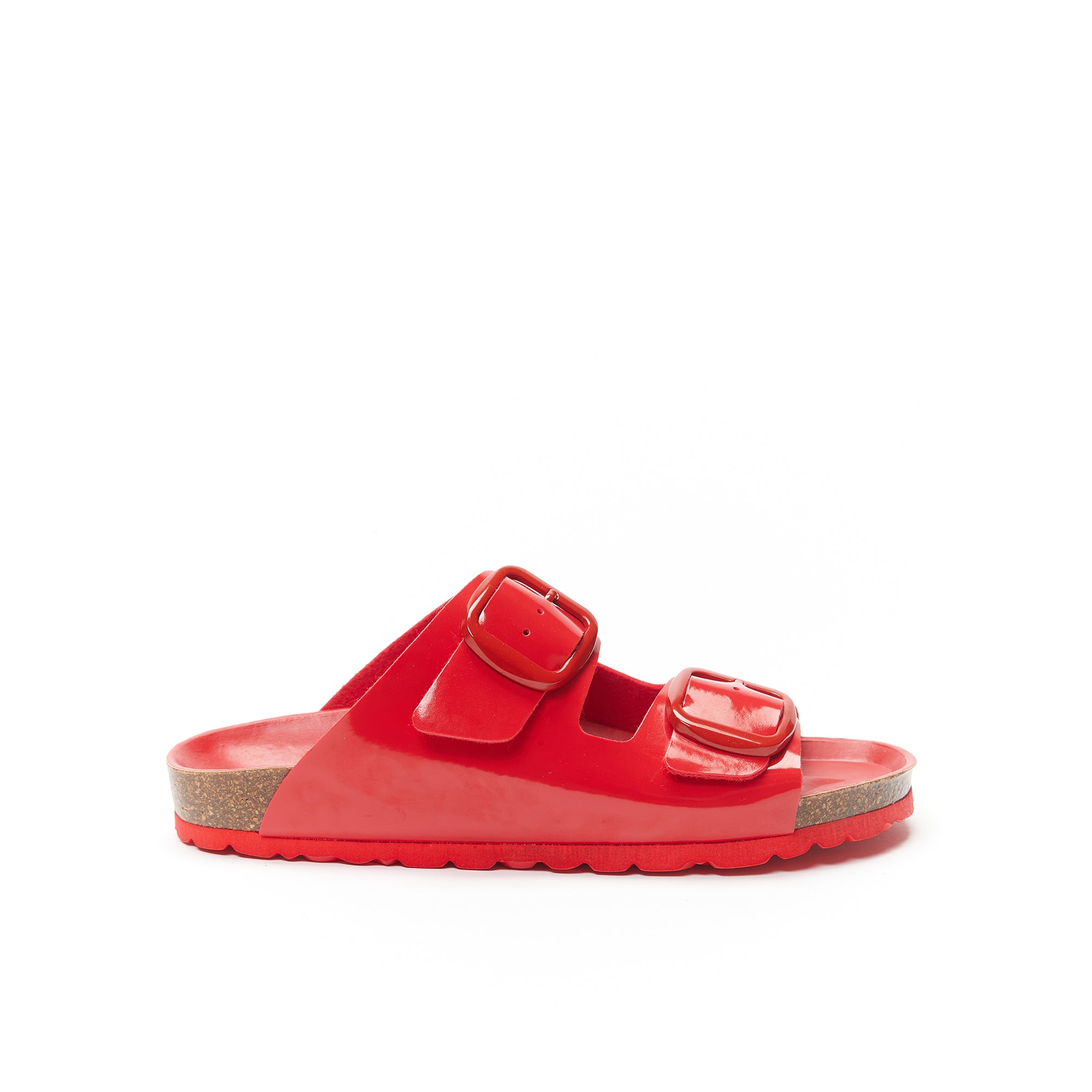 ALBERTO BIG BUCKLE PATENT RED