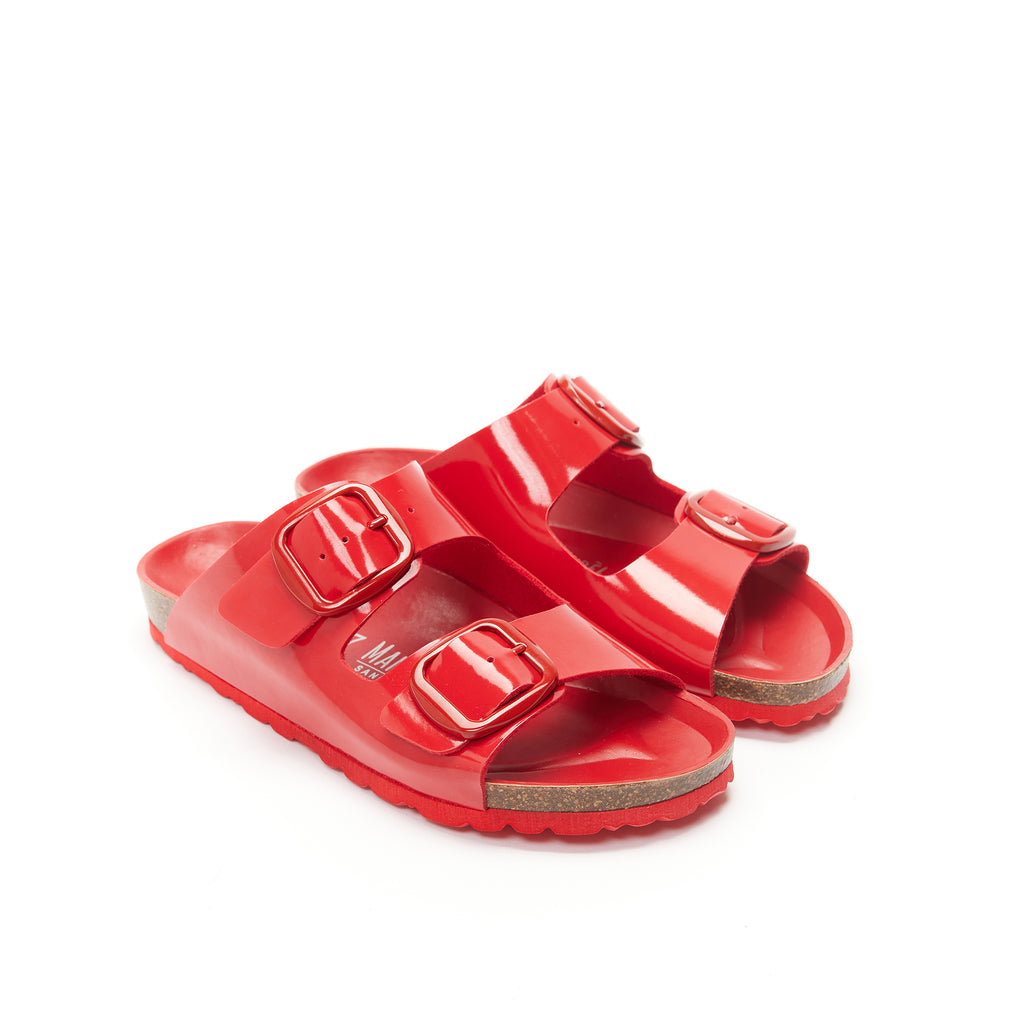 ALBERTO BIG BUCKLE PATENT RED
