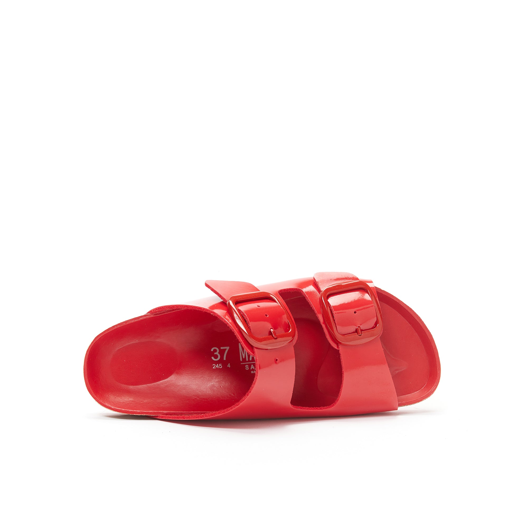 ALBERTO BIG BUCKLE PATENT RED