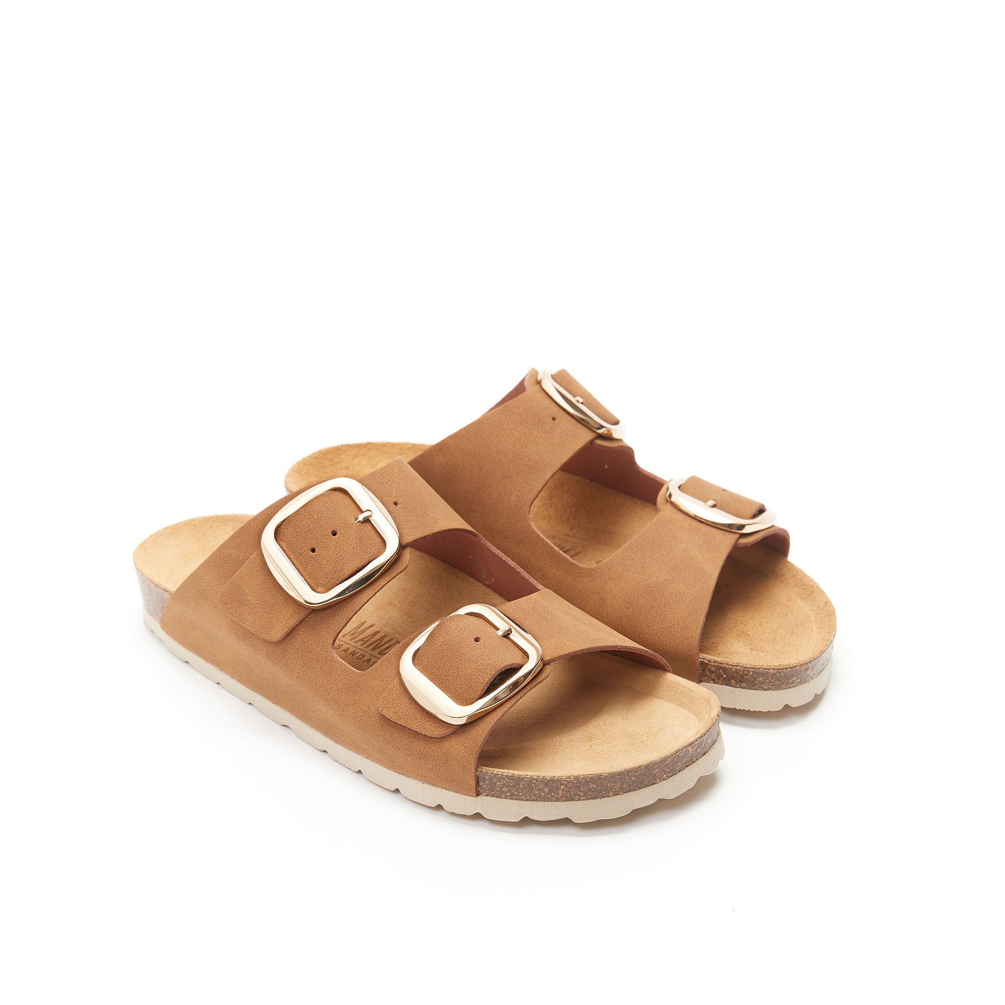 ALBERTO BIG BUCKLE COGNAC BROWN