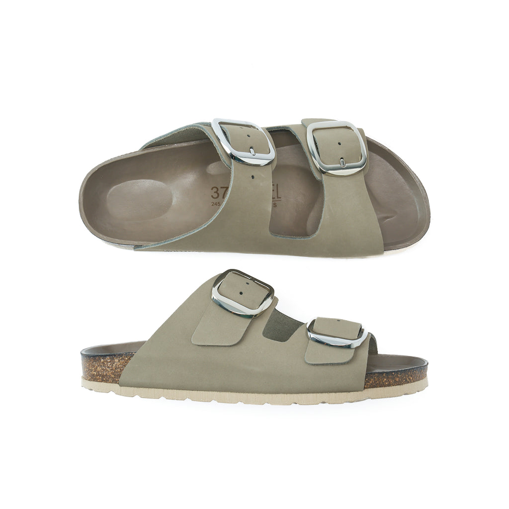 ALBERTO BIG BUCKLE NUBUCK GREY