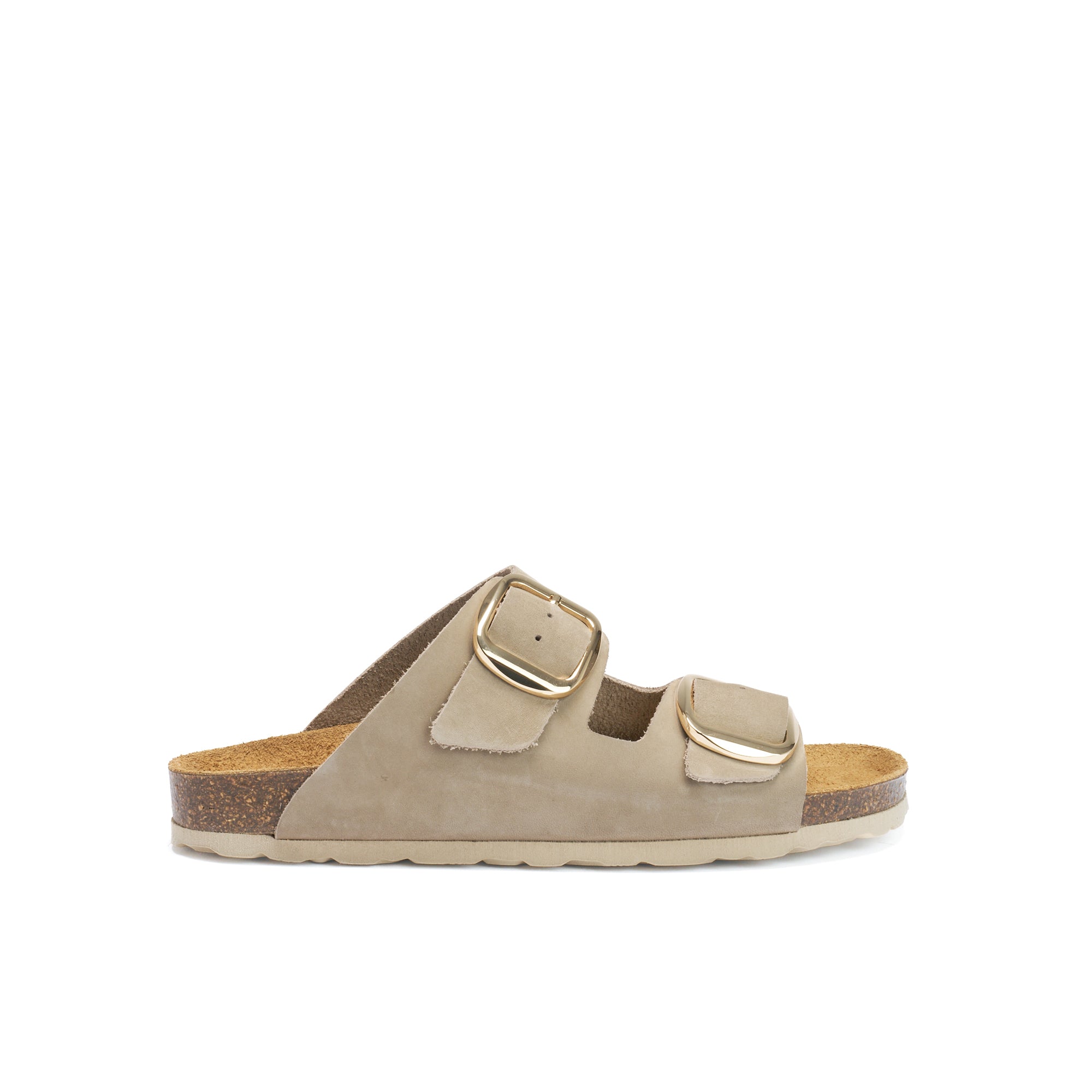 ALBERTO BIG BUCKLE NUBUCK TAUPE