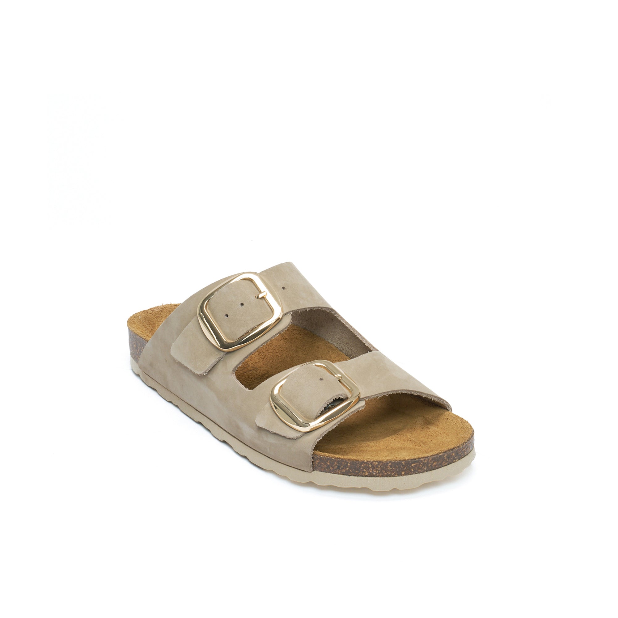 ALBERTO BIG BUCKLE NUBUCK TAUPE
