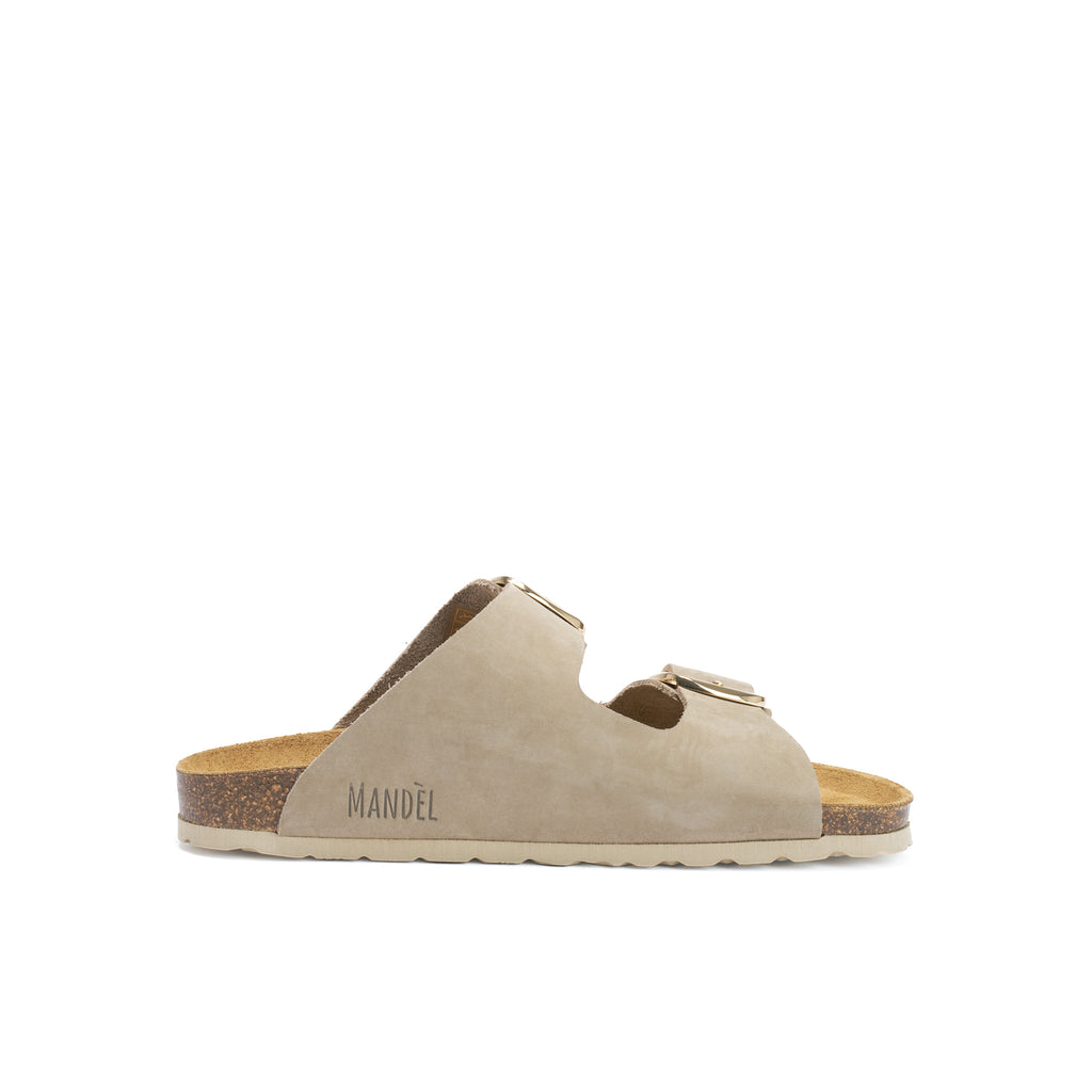 ALBERTO BIG BUCKLE NUBUCK TAUPE