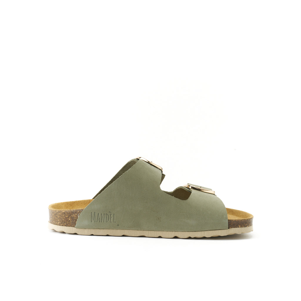 ALBERTO BIG BUCKLE NUBUCK OLIVE GREEN