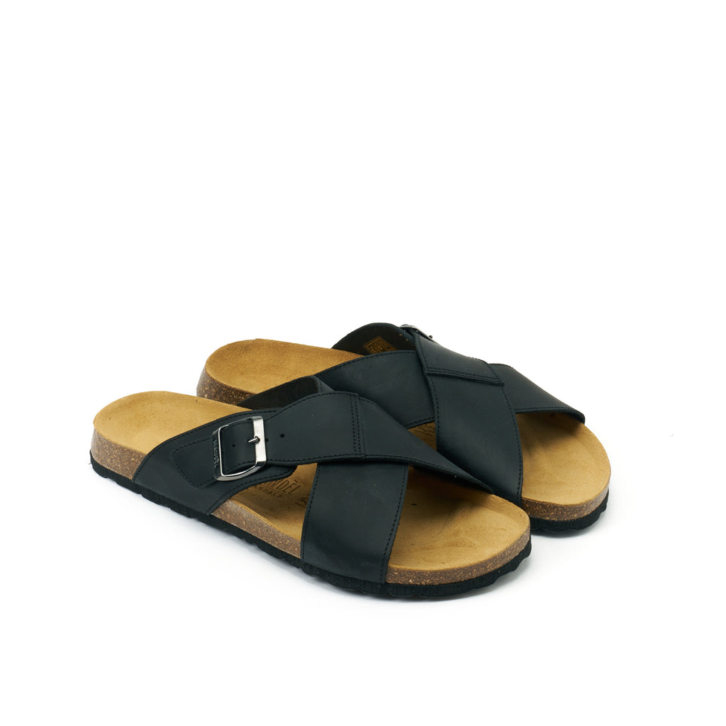 RAMON OILED LEATHER BLACK