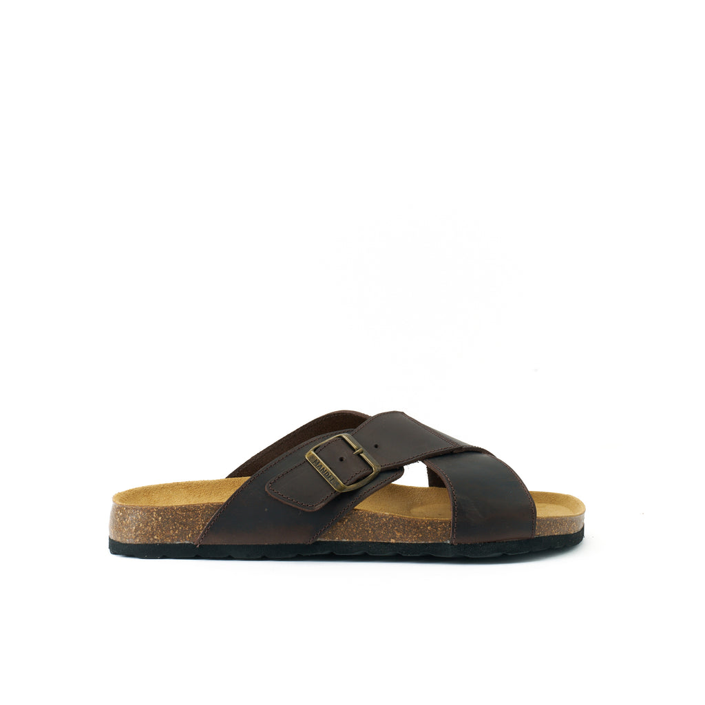 RAMON OILED LEATHER DARK BROWN