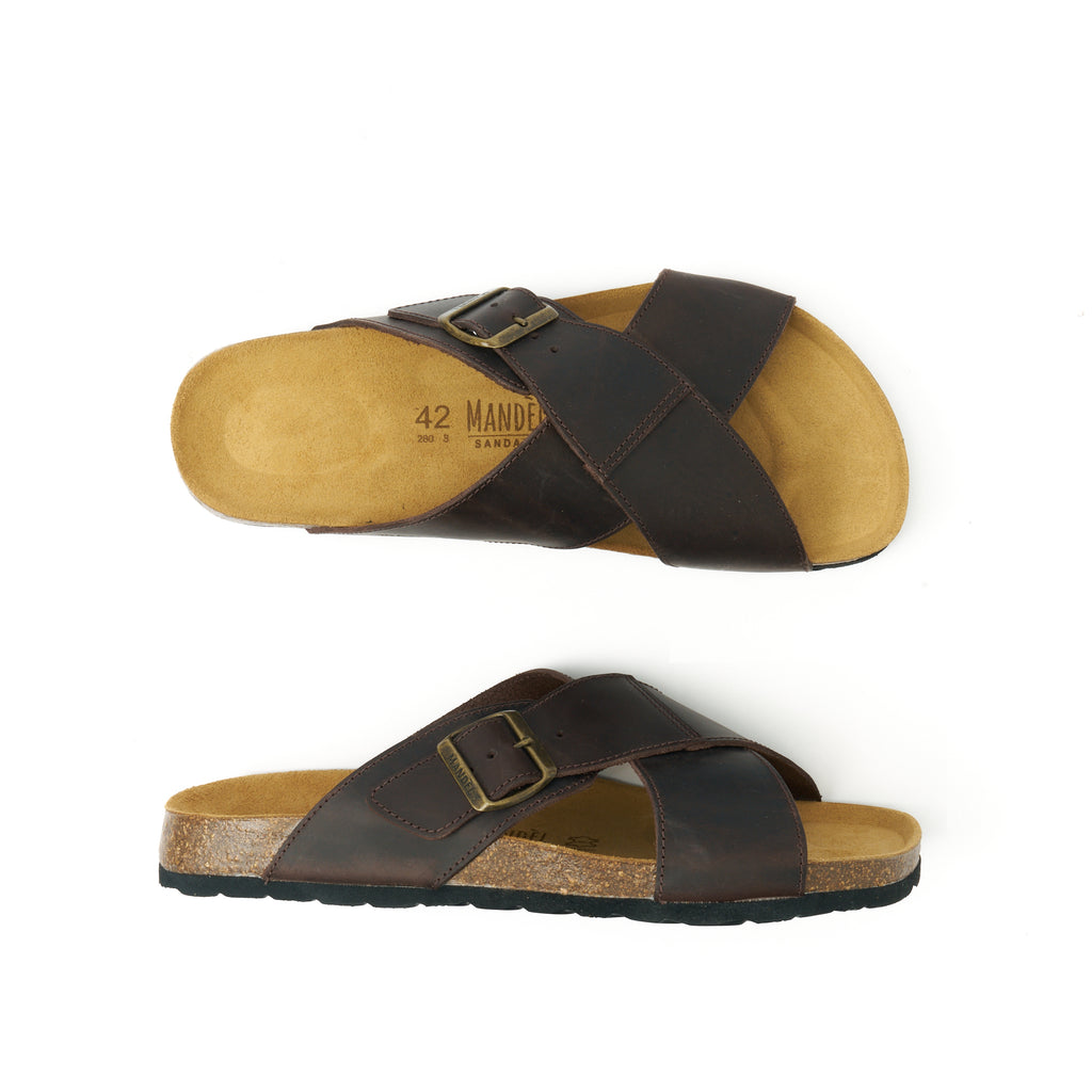 RAMON OILED LEATHER DARK BROWN