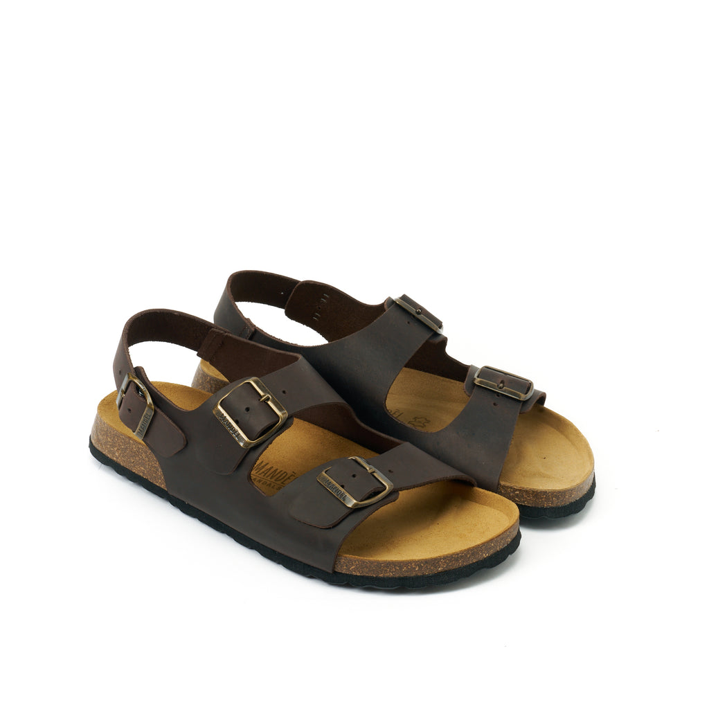 CARLOS OILED LEATHER DARK BROWN