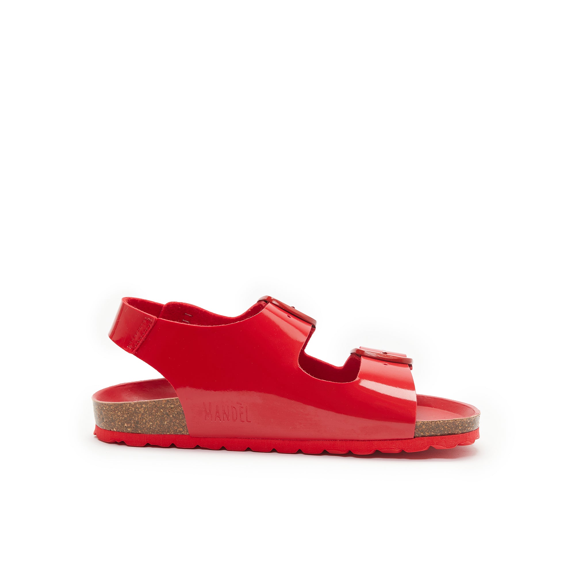CARLOS BIG BUCKLE PATENT RED