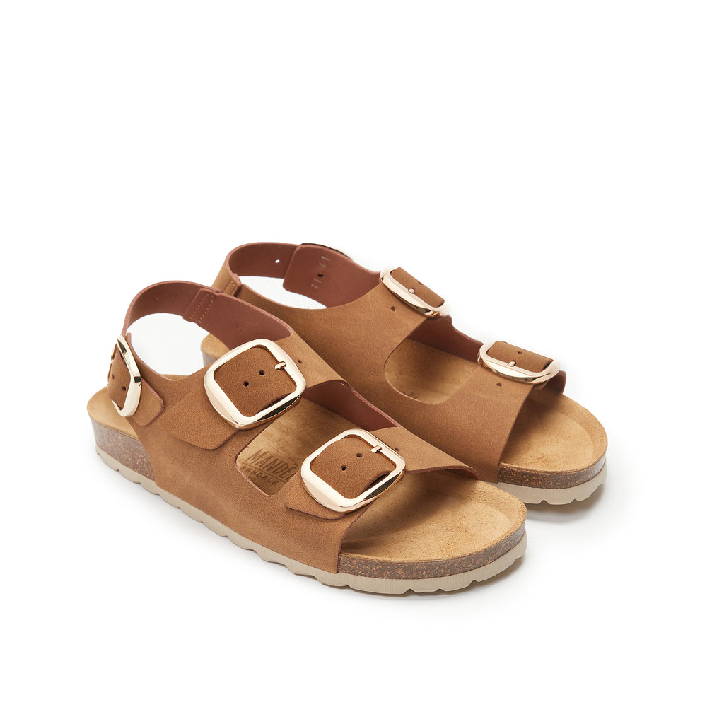 CARLOS BIG BUCKLE COGNAC BROWN