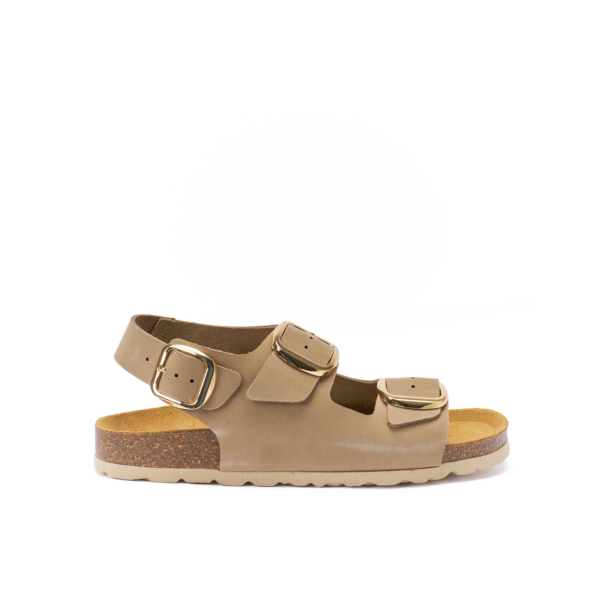 CARLOS BIG BUCKLE NUBUCK TAUPE