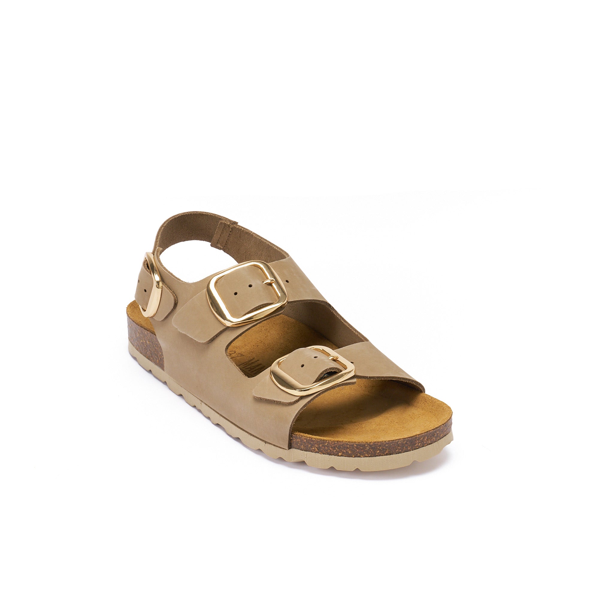 CARLOS BIG BUCKLE NUBUCK TAUPE