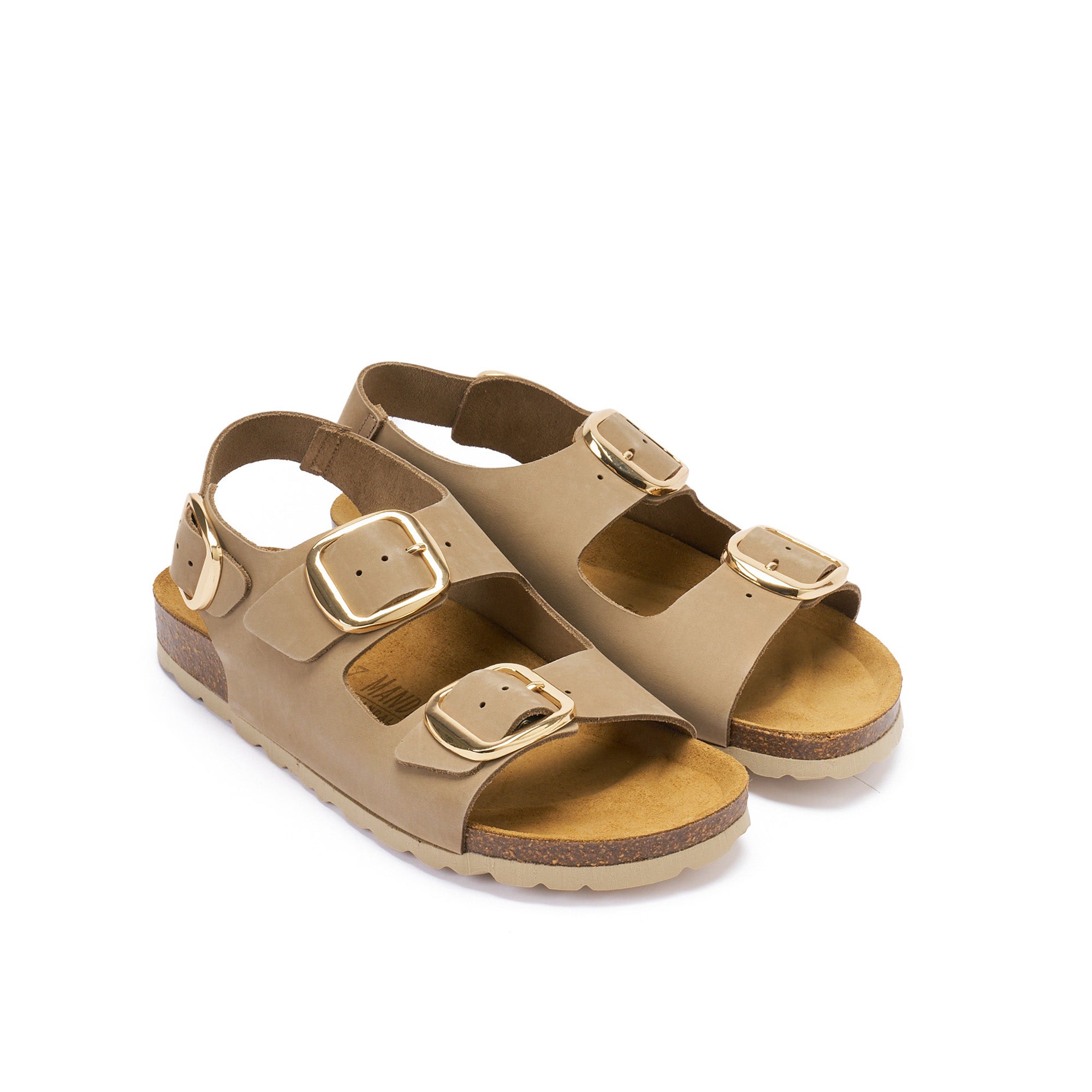 CARLOS BIG BUCKLE NUBUCK TAUPE