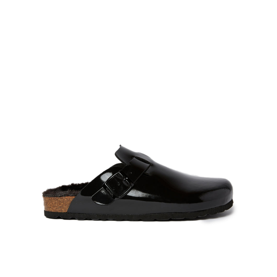 Black sabot clogs NOE made with eco-leather