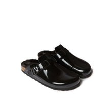 Charger l&#39;image dans la galerie, Black sabot clogs NOE made with eco-leather
