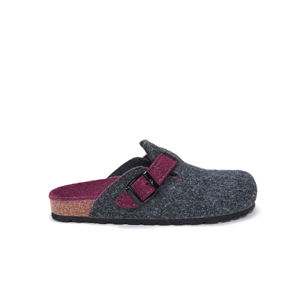 NOE DARK GREY & BORDEAUX