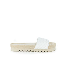 Load image into Gallery viewer, White espadrilles LAIA made with microfibre
