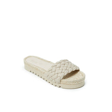 Load image into Gallery viewer, Beige espadrilles LAIA made with microfibre
