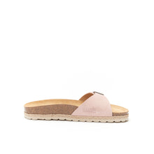 Load image into Gallery viewer, Pink single-strap sandals AGATA made with leather suede
