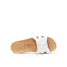 Load image into Gallery viewer, White sandals CLARA made with eco-leather
