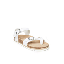 Load image into Gallery viewer, White sandals ELISA made with eco-leather
