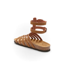 Load image into Gallery viewer, Brown sandals ANITA made with eco-leather
