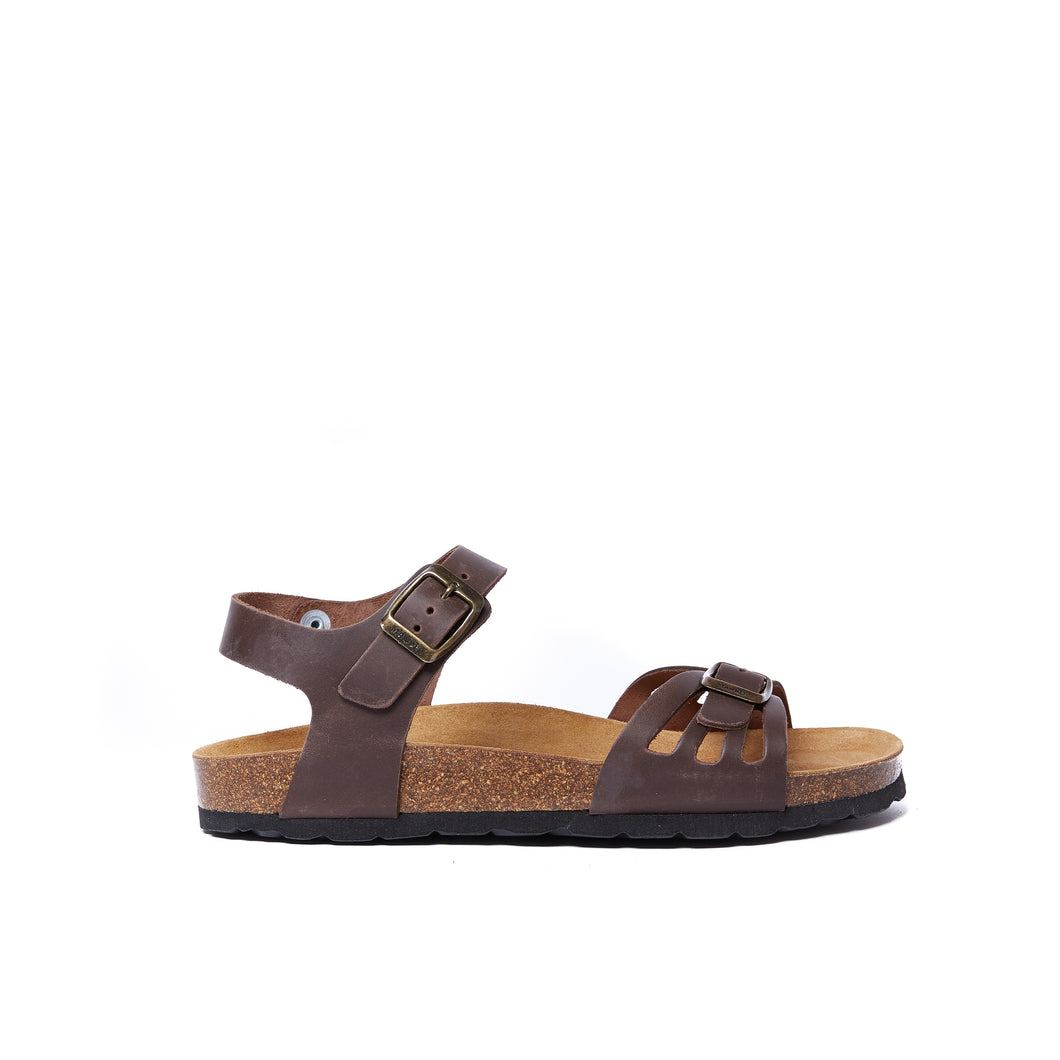 Dark Brown sandals NEVA made with leather
