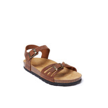 Load image into Gallery viewer, Brown sandals NEVA made with leather

