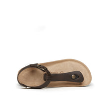 Load image into Gallery viewer, Dark Brown sandals LEON made with leather
