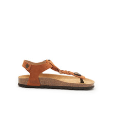 Load image into Gallery viewer, Brown sandals AIDA made with leather suede
