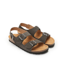 Load image into Gallery viewer, Grey sandals CARLOS made with leather suede
