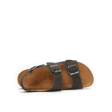 Load image into Gallery viewer, Grey sandals CARLOS made with leather suede
