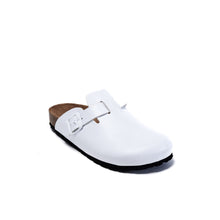 Load image into Gallery viewer, White sabot clogs NOE made with eco-leather
