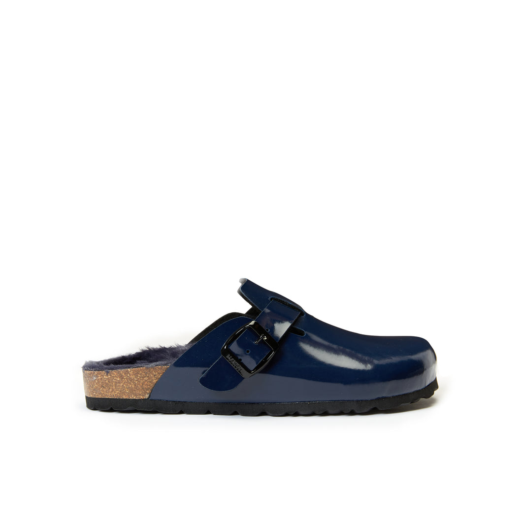 Navy sabot clogs NOE made with eco-leather