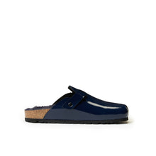 Load image into Gallery viewer, Navy sabot clogs NOE made with eco-leather
