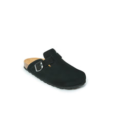 Load image into Gallery viewer, Black sabot clogs NOE made with leather
