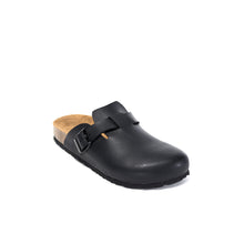 Load image into Gallery viewer, Black sabot clogs NOE made with eco-leather
